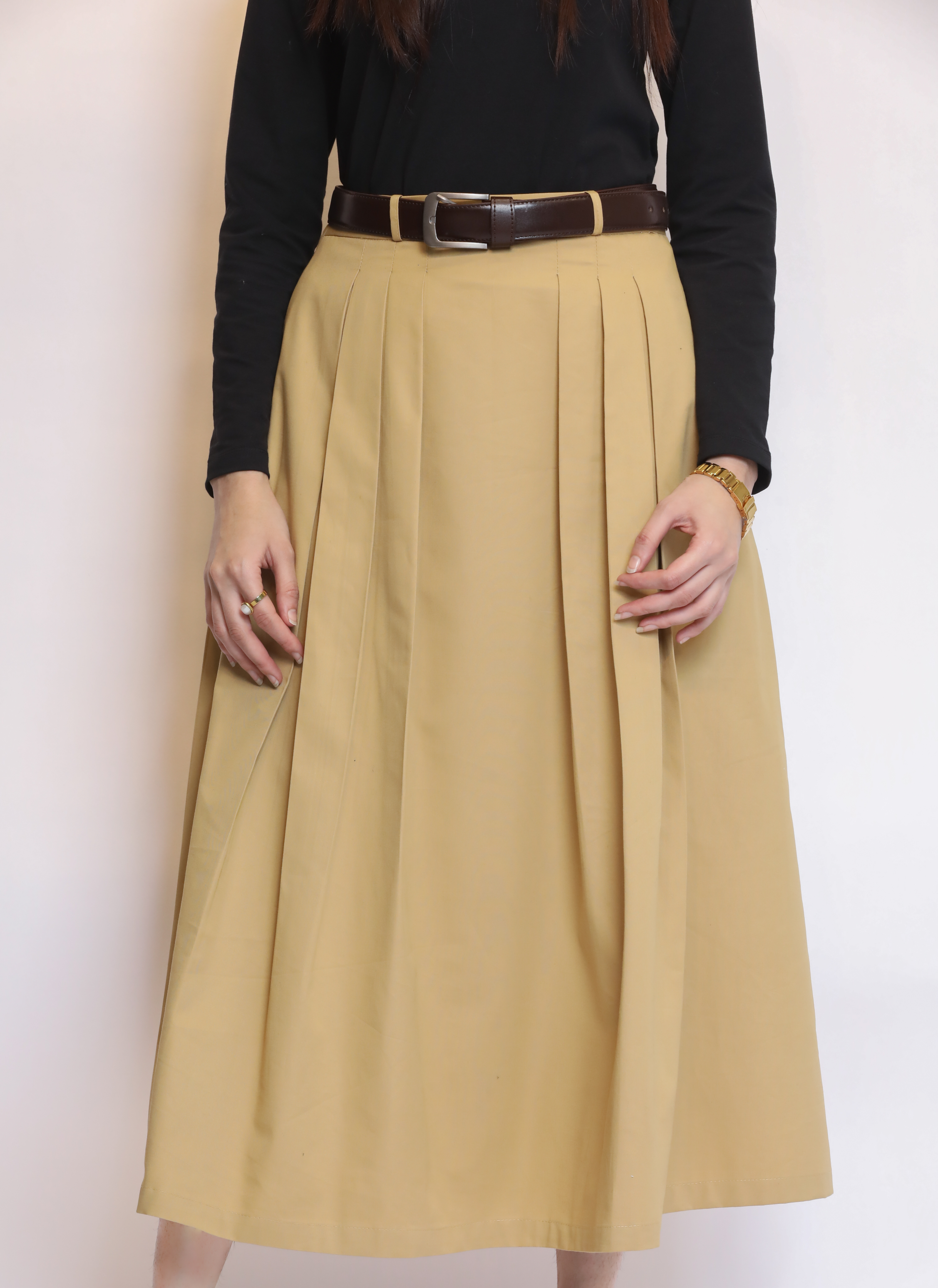 Pleated long Skirt