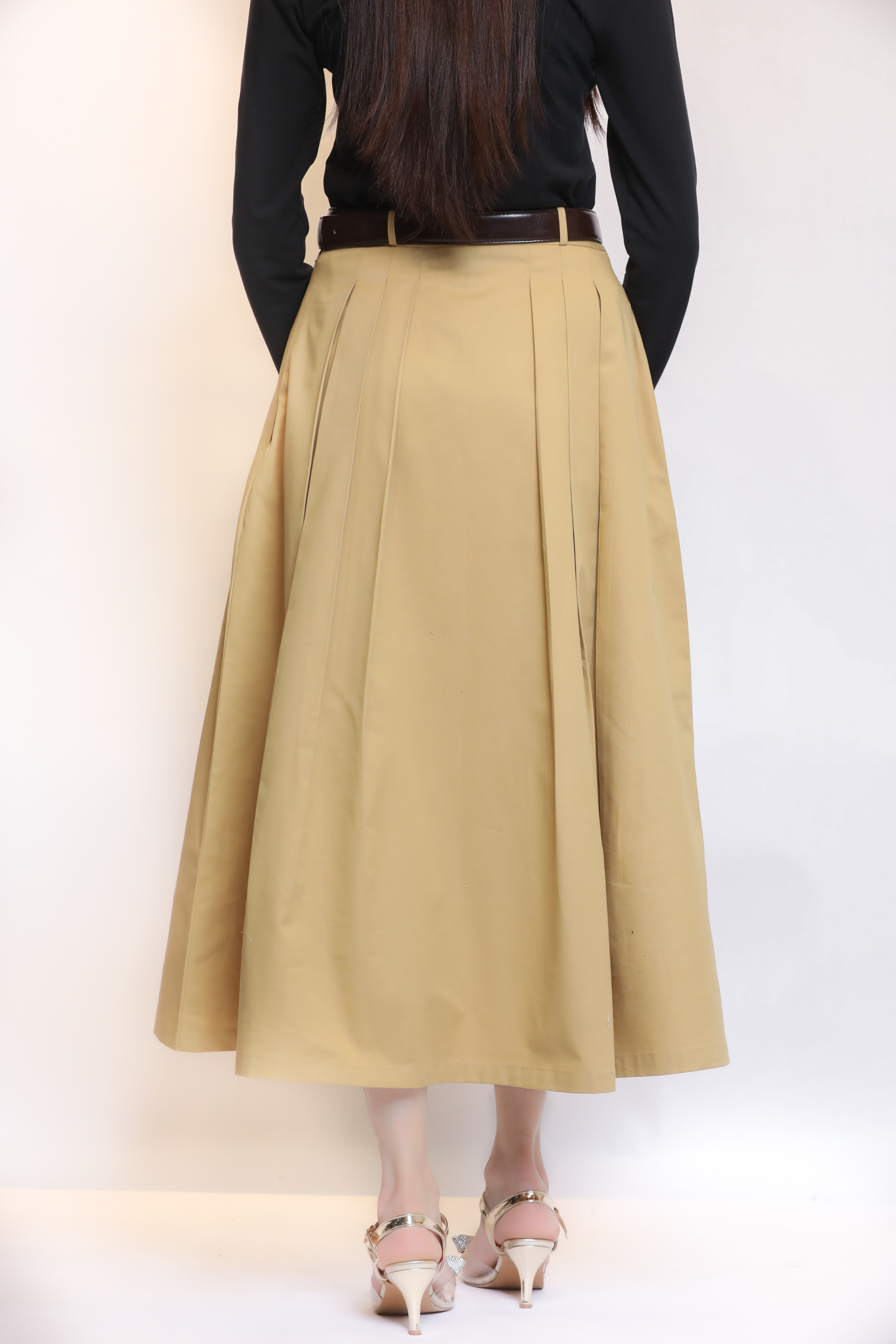 Pleated long Skirt